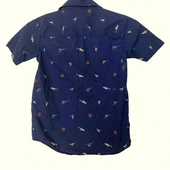 Carter’s button up, short sleeve shirt with  beach vibe size 7 - Picture 3 of 4